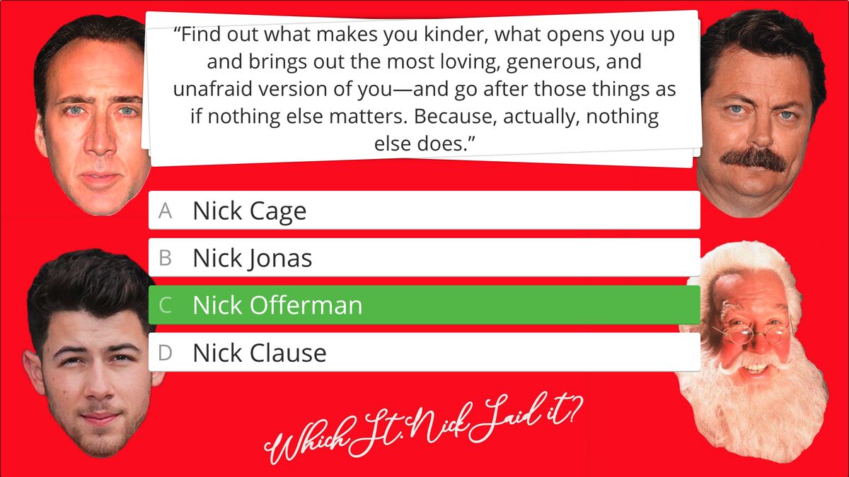 Which St. Nick Said It? image number null